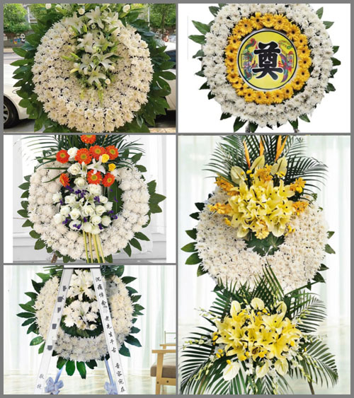 安徽安庆市岳西县白帽镇南庄村花圈速递